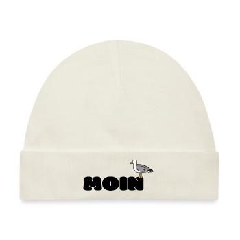 MOIN Möwe - Baby Premium Organic Mütze - Naturweiß - Vorne