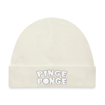 Tischtennis Pinge Ponge Tischtennisspieler - Baby Premium Organic Mütze - Naturweiß - Vorne