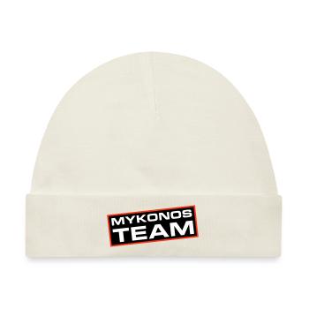 Mykonos Team - Baby Premium Organic Mütze - Naturweiß - Vorne