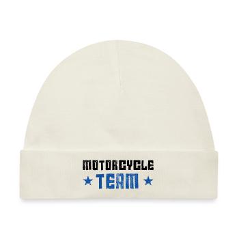 Motorcycle Team - Baby Premium Organic Mütze - Naturweiß - Vorne