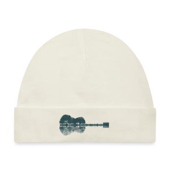 akustische Gitarre - Waldsee - Natur - Spiegelung - Baby Premium Organic Mütze - Naturweiß - Vorne