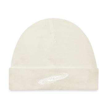 Geometrische Kreis Ellipsen Linien - Baby Premium Organic Mütze - Naturweiß - Vorne