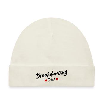 Breakdancing Crew Herz - Baby Premium Organic Mütze - Naturweiß - Vorne