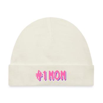 Hashtag Nummer Eins Mama Mütter Tag Idee Mama Frauen - Baby Premium Organic Mütze - Naturweiß - Vorne