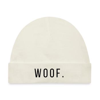 Quotes Woof LSBTFRQ - Baby Premium Organic Mütze - Naturweiß - Vorne