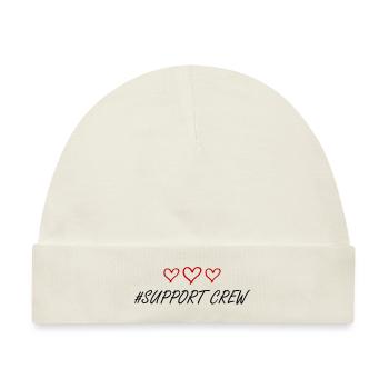 Support Crew Herz Liebe - Baby Premium Organic Mütze - Naturweiß - Vorne
