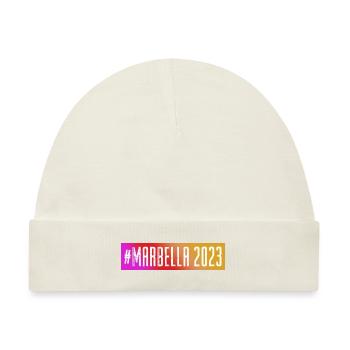 Marbella 2023 - Baby Premium Organic Mütze - Naturweiß - Vorne