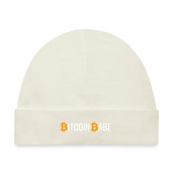 Bitcoin Babe - Baby Premium Organic Mütze - Naturweiß - Vorne