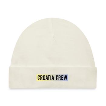 Croatia Crew - Baby Premium Organic Mütze - Naturweiß - Vorne