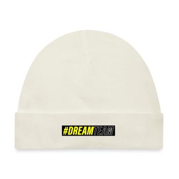 Dream Team - Baby Premium Organic Mütze - Naturweiß - Vorne