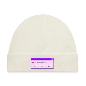 Jeder hasst dich - Baby Premium Organic Mütze - Naturweiß - Hinten