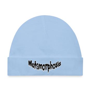 Metamorphose Verwandlungsgrafik - Baby Premium Organic Mütze - Hellblau - Vorne