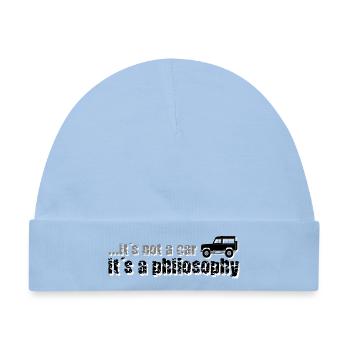 Philosophy Defender Land-Rover - Baby Premium Organic Mütze - Hellblau - Vorne