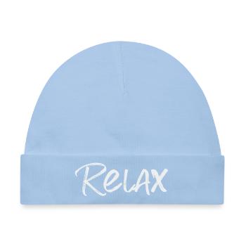 Relax Just Relax - Baby Premium Organic Mütze - Hellblau - Vorne