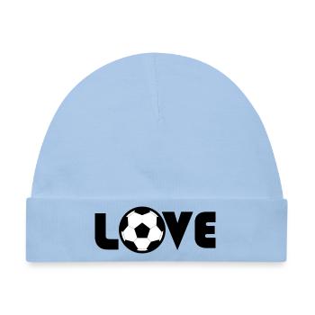 Für Fußballliebhaber - Baby Premium Organic Mütze - Hellblau - Vorne