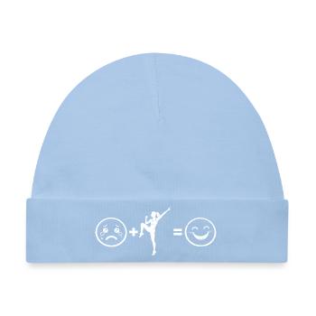Gruppenfitness Geschenk für eine Aerobic-Trainerin - Baby Premium Organic Mütze - Hellblau - Vorne