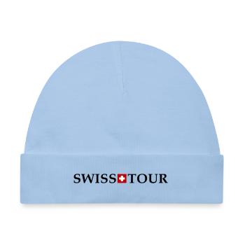 Swiss Tour Schweiz - Baby Premium Organic Mütze - Hellblau - Vorne