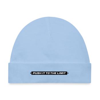 Push It To The Limit - Baby Premium Organic Mütze - Hellblau - Vorne