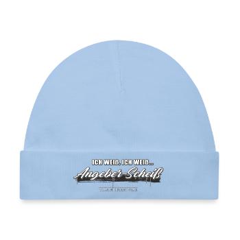 Angeber Scheiß - Baby Premium Organic Mütze - Hellblau - Vorne