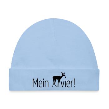 Mein REHvier Revier - Baby Premium Organic Mütze - Hellblau - Vorne