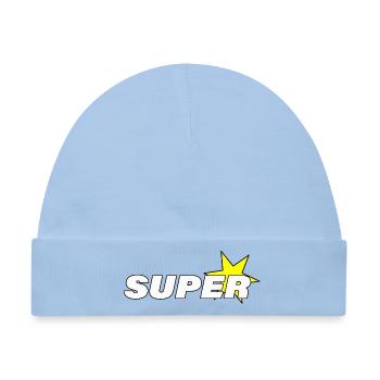 SUPER STAR - Baby Premium Organic Mütze - Hellblau - Vorne