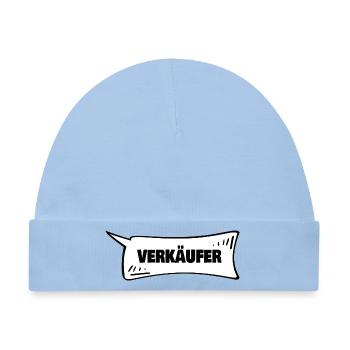 Geschenk für Verkaeufer - Baby Premium Organic Mütze - Hellblau - Vorne