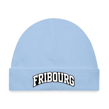 Fribourg Arch Schriftzug - Baby Premium Organic Mütze - Hellblau - Vorne