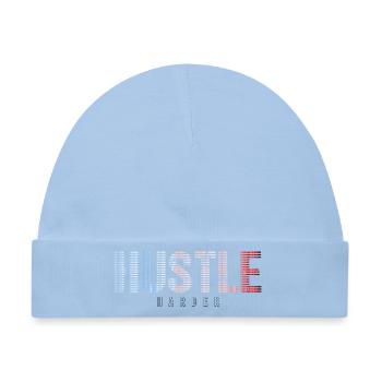 Hustle gestreifter Farbverlauf - Baby Premium Organic Mütze - Hellblau - Vorne