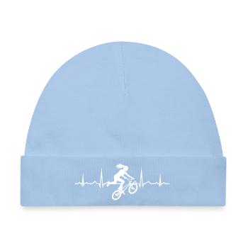 Freestyle-BMX Geschenk für eine Freestyle-Fahrerin - Baby Premium Organic Mütze - Hellblau - Vorne