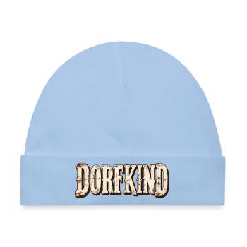 Dorfkind Retro Typografie im Western-Stil - Baby Premium Organic Mütze - Hellblau - Vorne