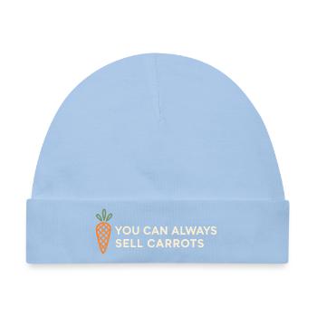 Du kannst immer Karotten verkaufen - Baby Premium Organic Mütze - Hellblau - Vorne