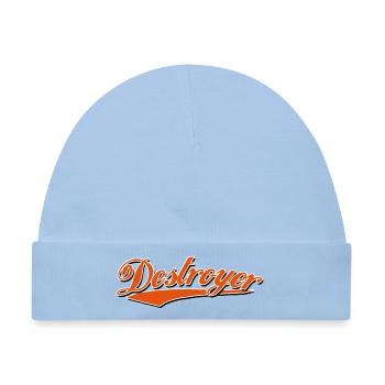 destroyer destroy zerstörer crash bandit - Baby Premium Organic Mütze - Hellblau - Vorne
