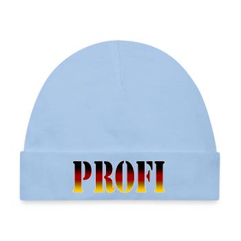Profi schwarz rot gold - Baby Premium Organic Mütze - Hellblau - Vorne