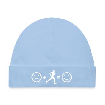 Geschenkidee für einen Running mit Running - Baby Premium Organic Mütze - Hellblau - Vorne