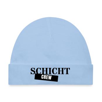 Schicht Crew - Schichtarbeit Kollegen Nachtschicht - Baby Premium Organic Mütze - Hellblau - Vorne