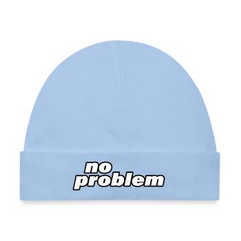 NO PROBLEM - Baby Premium Organic Mütze - Hellblau - Vorne