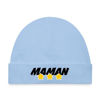 Maman d'Amour - Muttertag - Baby Premium Organic Mütze - Hellblau - Vorne