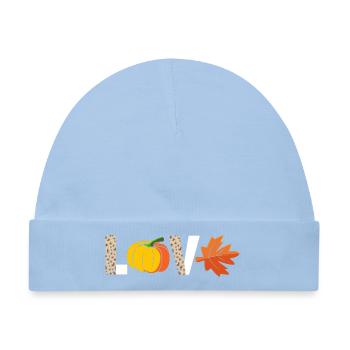 Thanksgiving Mama Mutter Oma Großmutter - Baby Premium Organic Mütze - Hellblau - Vorne