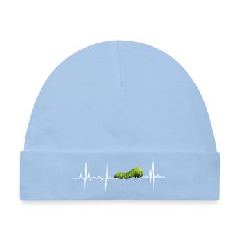 Raupe - Baby Premium Organic Mütze - Hellblau - Vorne