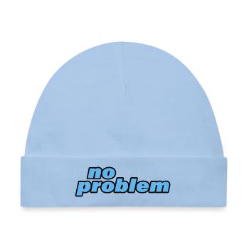 NO PROBLEM - Baby Premium Organic Mütze - Hellblau - Vorne