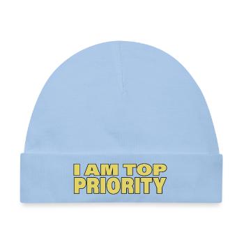 TOP PRIORITY - Baby Premium Organic Mütze - Hellblau - Vorne
