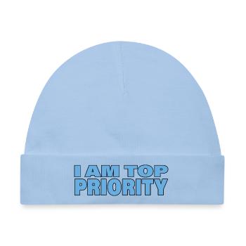 TOP PRIORITY - Baby Premium Organic Mütze - Hellblau - Vorne