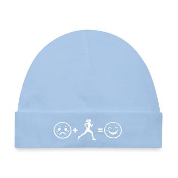 Geschenkidee für eine Running mit Running - Baby Premium Organic Mütze - Hellblau - Vorne