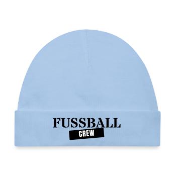 Fußball Crew - Mannschaft Verein Fußballteam - Baby Premium Organic Mütze - Hellblau - Vorne