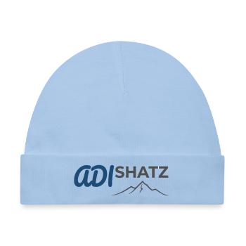 Geometrischer Blitzberg - Baby Premium Organic Mütze - Hellblau - Vorne