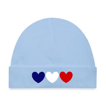 Frankreich Fanshirt für Frankreich Fans France - Baby Premium Organic Mütze - Hellblau - Vorne
