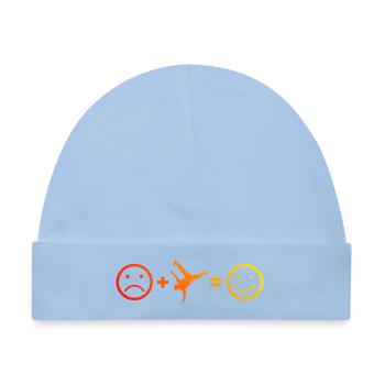 Geschenkidee für einen Hip-Hop-Tänzer mit B-Boying - Baby Premium Organic Mütze - Hellblau - Vorne