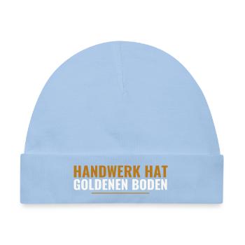 Handwerk hat goldenen Boden. - Baby Premium Organic Mütze - Hellblau - Vorne