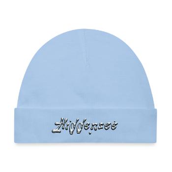 Hiddensee chrome Schriftzug - Baby Premium Organic Mütze - Hellblau - Vorne