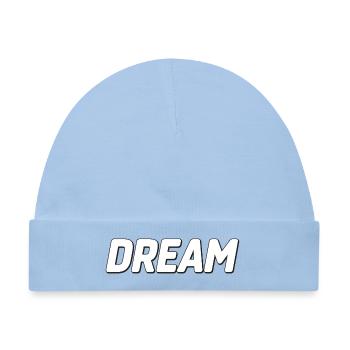 Dream Bold Typografie-Kunst - Baby Premium Organic Mütze - Hellblau - Vorne